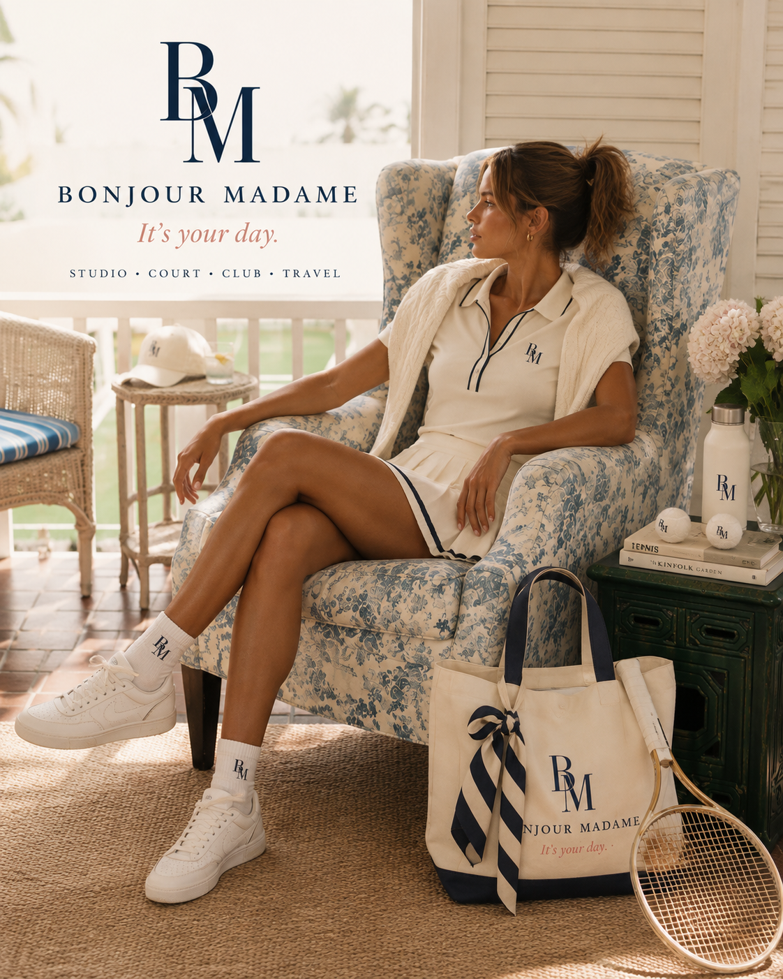 Bonjour Madame — It's your day. Studio · Court · Club · Travel